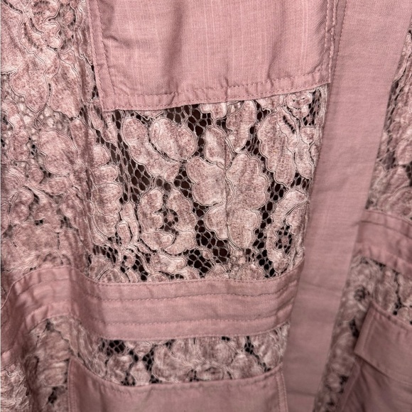 LANE BRYANT Womens Pink Pocketed Button Up Cardigan Plus 18/20.  #120 - Picture 6 of 13